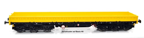 NPE Modellbau NW52231 - TT - Bauzugwagen Samms-u 454 unbeladen, DB AG, Ep. VI - Wagen 1